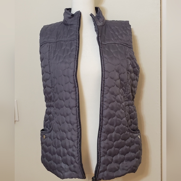 Baku Lighty Quilted Vest Silver Grey Size Petite MP - Picture 4 of 10